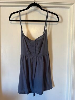 Hollister navy blue/Gray Spaghetti Strap babydoll